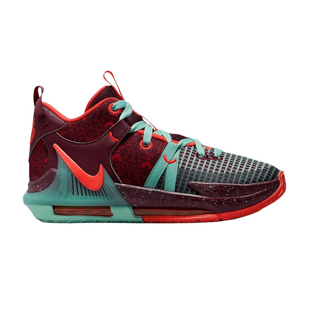 Nike LeBron Witness 7 SE GS Team Red Jade FB8976-600 37.5