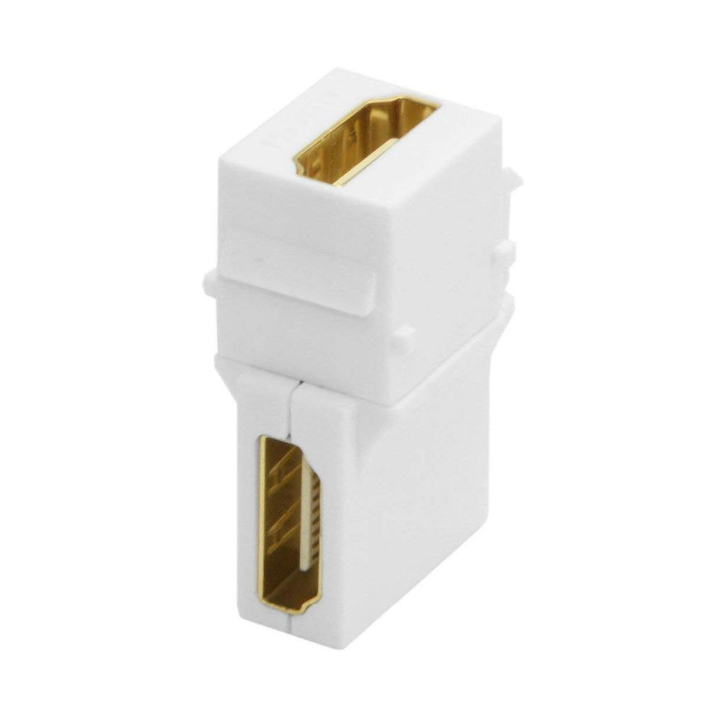 HDMI Keystone Jack Einsätze 90 Grad Right Angled HDMI Buchse Auf Buchse Adapter Vergoldet