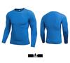 Men's Solid Color Long Sleeve Compression Sport Shirt - Sweat-Wicking, Quick-Drying, Elastic Fitness Running Top