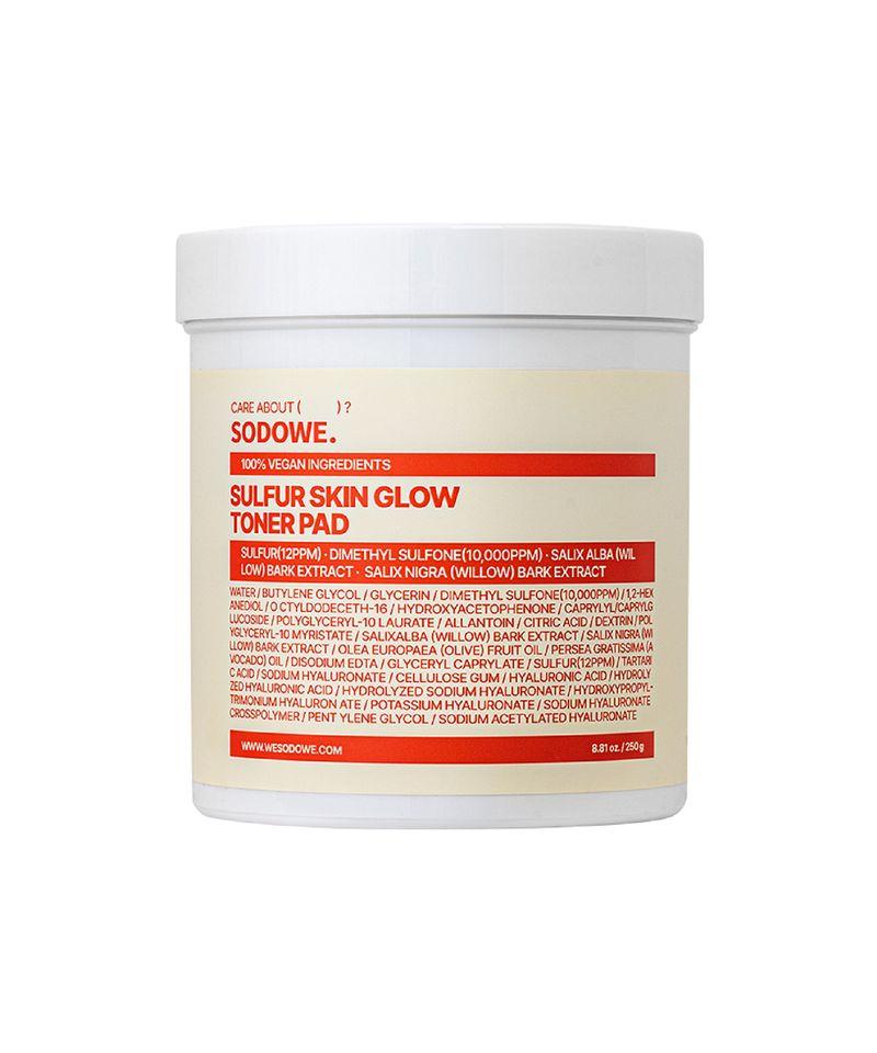 Oil Pulling Sulfur Face Brightening Pads (60 sheets) x 1 pack