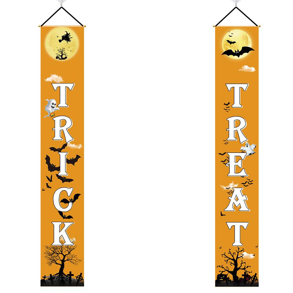 Halloween Decorative Banner With Festive Fabric And Spooky Design Perfect For Parties