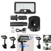 Solar Powered Led Clamp Light For Outdoor Garden Patio Lawn With Motion Sensor