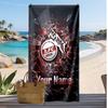 FC Köln Personalisiertes Bedrucktes Strandtuch Fußballlogo Unterstützung Benutzerdefinierter Name Text Absorptionsfähiges Handtuch für Sport Reisen Besonderes Geschenk