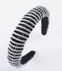 3cm Width Crystal Luxury Girl's Handmade Beaded Hairband Braided Rhinestone Bead Headband