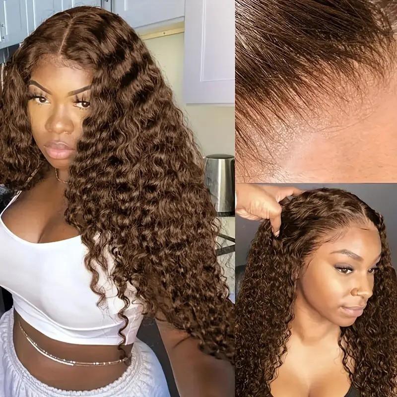 Wine Red Synthetic Lace Front Curly Wig Women Long Hair With Natural Bangs Heat Resistant Fiber