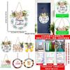 Colorful Easter Decorative Wooden Sign With Charming Bunny And Egg Designs For Festive Decor