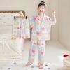 Girls' Summer Pajamas: Ice Silk 3-Piece Set, Breathable & Lightweight for Medium and Large Kids, 2026 New Style