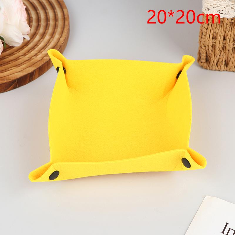 Felt Storage Tray For Kids And Adults - Desktop Organizer, Office Items Storage, Mouse Pad Storage Partition Tray