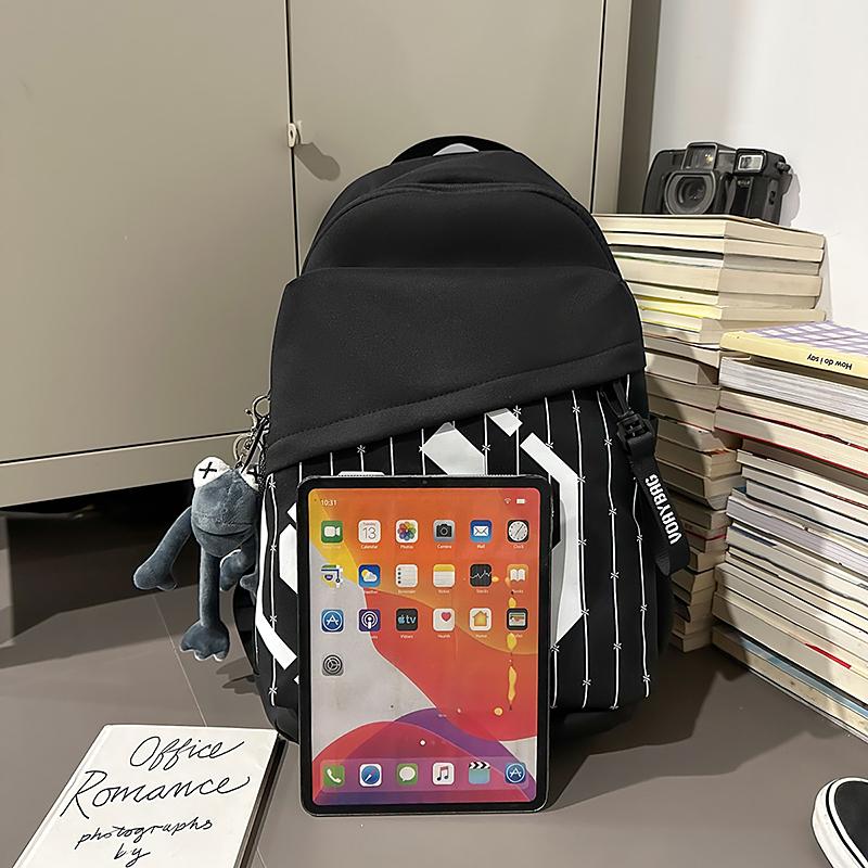 Men Letter Backpack Women Lightweight Large Capacity Backpack