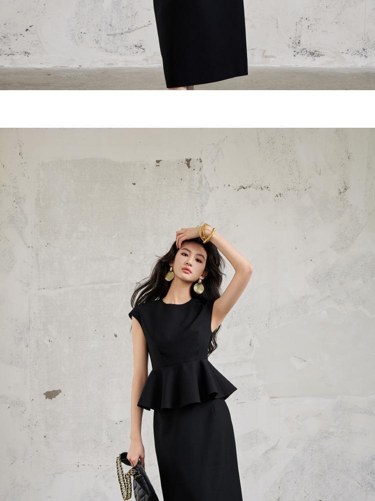 Hepburn-Style Elegant Women's Sleeveless Top & Skirt Set for Summer 2026