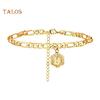 TR Women A To Z Capital Letter Pendant Bracelet Bangle Anklet Foot Chain