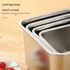 Beiyipin Stainless Steel Square Seasoning Jar with Lid