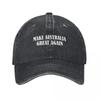 Simple Make Australia Great Again High-end Retro Denim Washed Baseball Caps For Men Cowboy Street Tide Hat Rock Men Snapback Cap