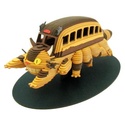 Sankei Minyatür Sanat Kiti Studio Ghibli Serisi Komşum Totoro Kedi Otobüsü Ölçekli Olmayan Kağıt El Sanatı MK07-23