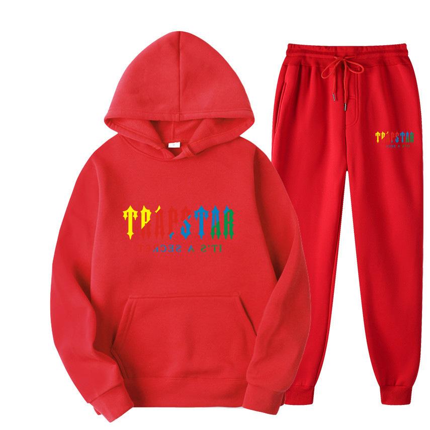 Men's Women's Hoodie Sweatpants 2-piece Sports Set Casual 16 Color Print