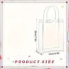 Transparent Plastic Gift Bags with Handles,Reusable Clear PVC Tote Bags for Mother'S Day,Weddings,Parties,Birthday Gift,Shopping