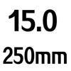 High-Speed Steel Parabolic Deep Hole Drill Bit, 250mm Long, 2-16mm Diameter, Straight Shank