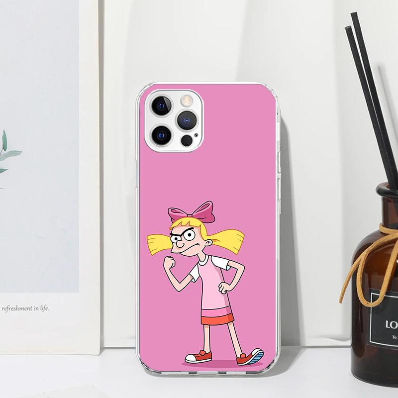Cartoon Hey Arnold Fondos Phone Case For Iphone 17 Air 16 15 Plus 16E 14 Pro Max 13 Mini 12 11 7 8 SE Fundas Soft Back Cover 17