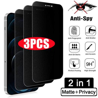 Matowy ochraniacz ekranu chroniący prywatność dla IPhone 15 14 11 12 13 Pro Max Mini 6 8 7 Plus Szkło hartowane antyszpiegowskie dla IPhone XS MAX XR X SE