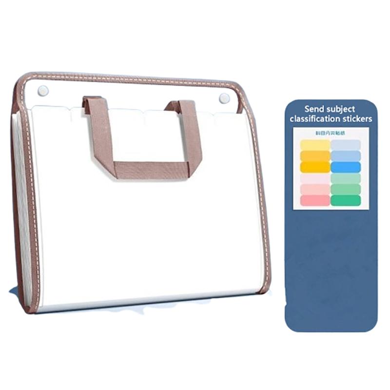 Папка-органайзер с 13 карманами, расширяемая, двусторонняя, с разделителями - Портативный держатель для документов для дома, школы и офиса в 4 цветах