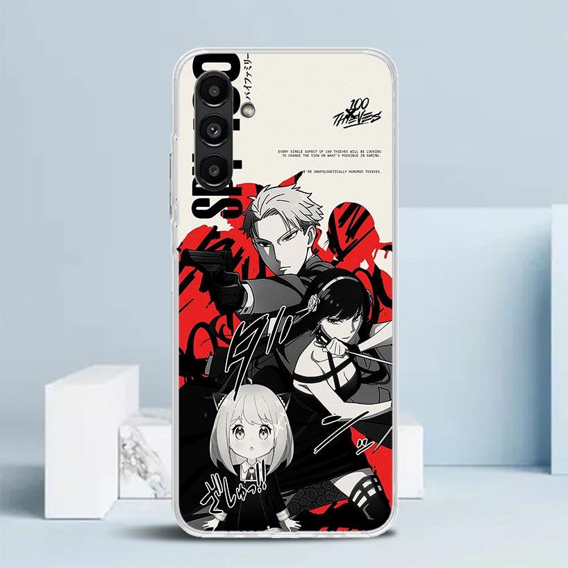 Anime S-Spy Family Anya Cover for Samsung Galaxy A17 A37 A57 A16 A26 A36 A56 A15 A14 A55 Phone Case A13 A53 A25 A35 A24 A34 A23