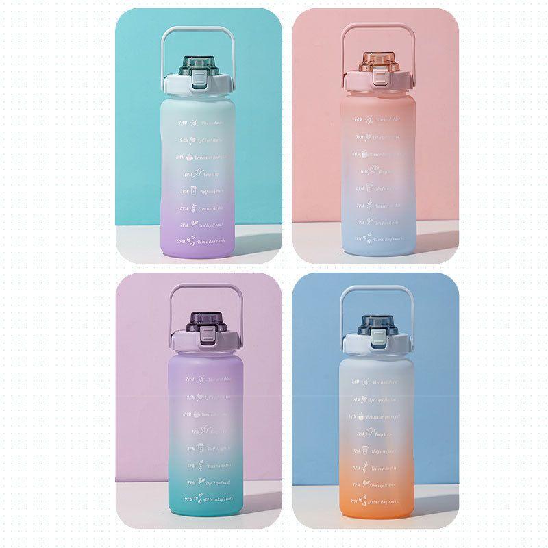 2l Graded Food Grade Plastic Sports Cup With Straw Perfect For Outdoor Activities!