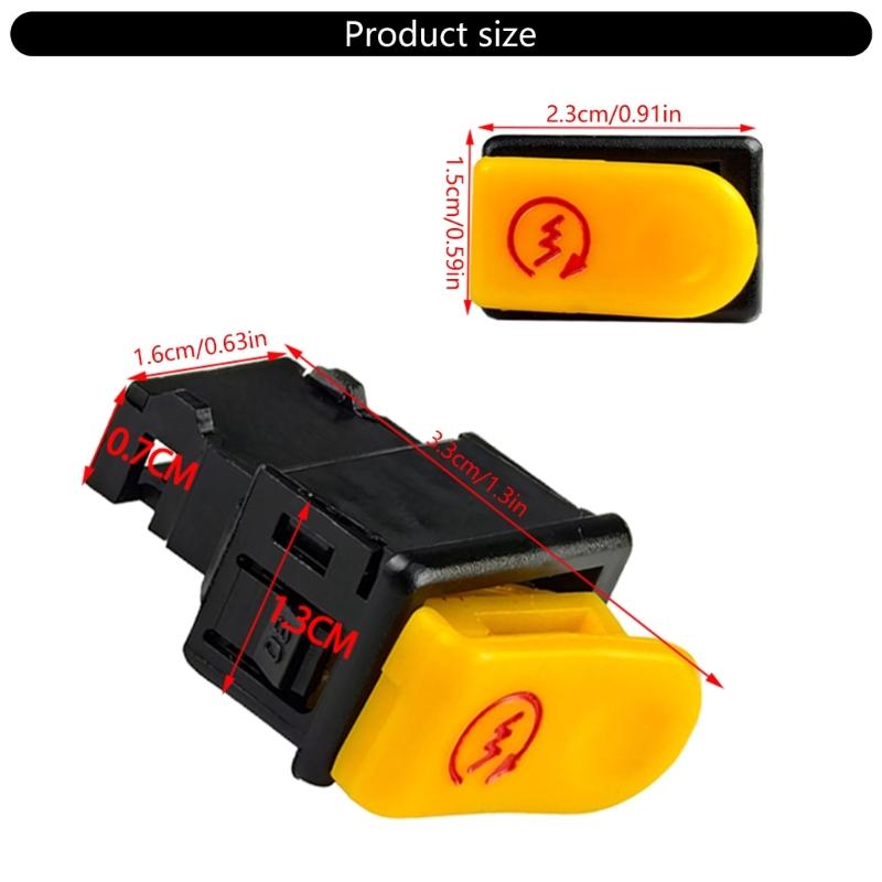 ABS Motorcycle Electric Bike Starter Switches Easy Installation Wear Resistant Design For Scooter Moped