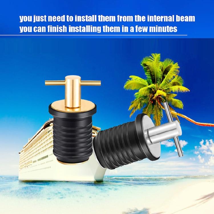 2 Pcs Kayak Drain Plug Rubber Scupper Plugs Drain Stopper T-Handle Drain Plug
