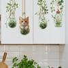 Kreative Hängedekorationen Glasflaschen Grüne Pflanzen Schlafzimmer Wohnzimmer, Heim Wandhintergrund Verschönerung Dekorative Wandaufkleber