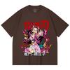 230 g/m² 100% Baumwolle Demon Slayer V72 Nezuko Aufdruck Unisex Schweres Baumwoll-T-Shirt