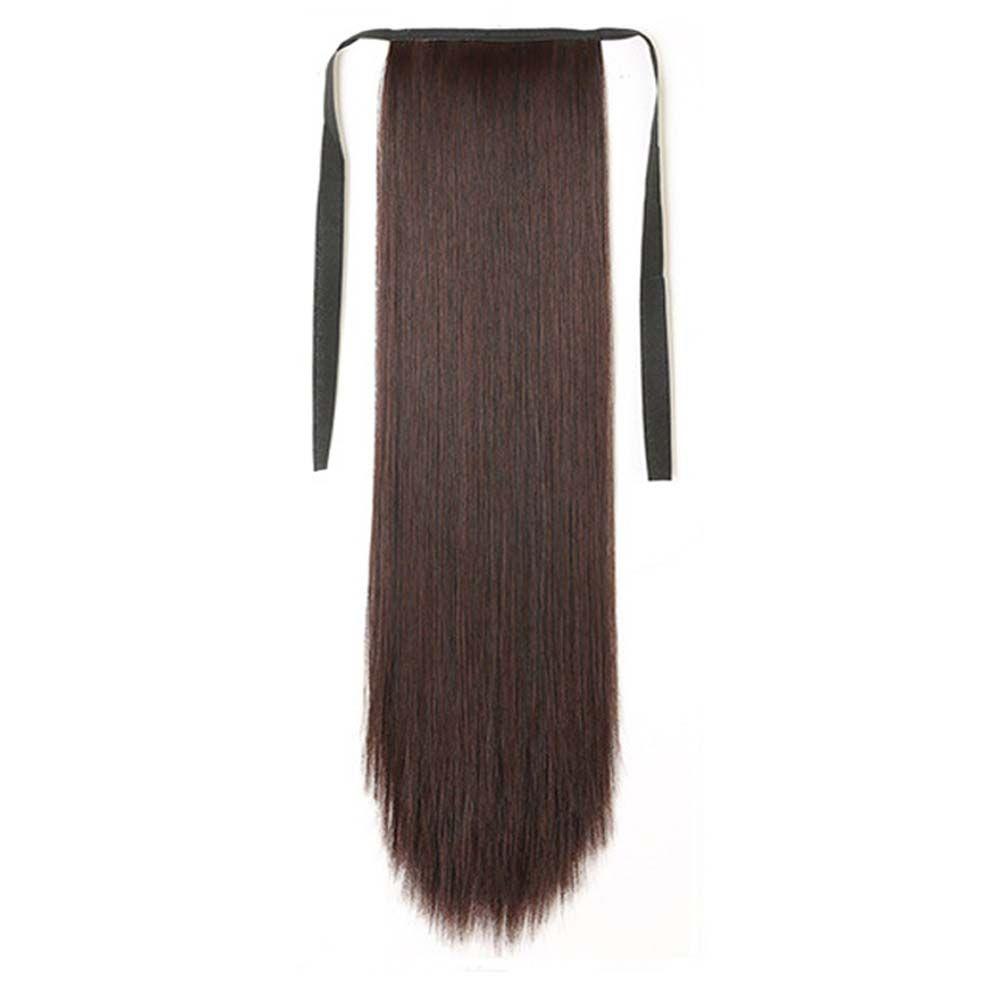 Ponytail Hair Accessories Long straight Wigs Drawstring Ponytail Synthetic Ponytail Hair Extension