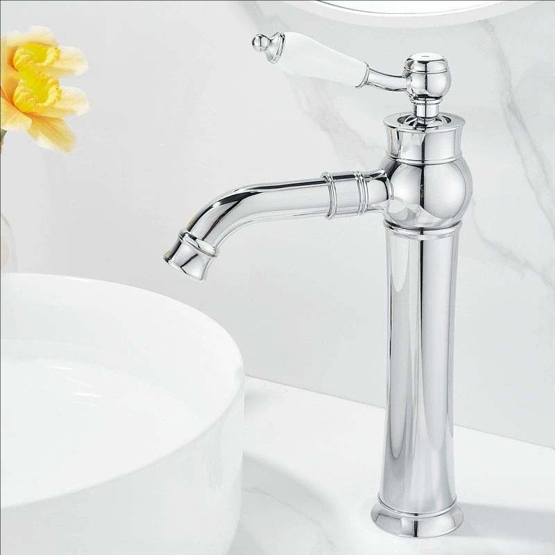 Chrome Basin Faucets Modern Gold Deck Mounted Bathroom Mixer Faucets High Bathroom Sink Faucet Taps