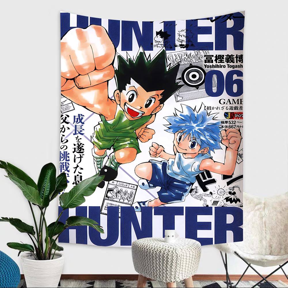 Anime Hunter X Hunter Theme Background Cloth Happy Party Baby Shower Supplies Decoration Banner Shooting Props