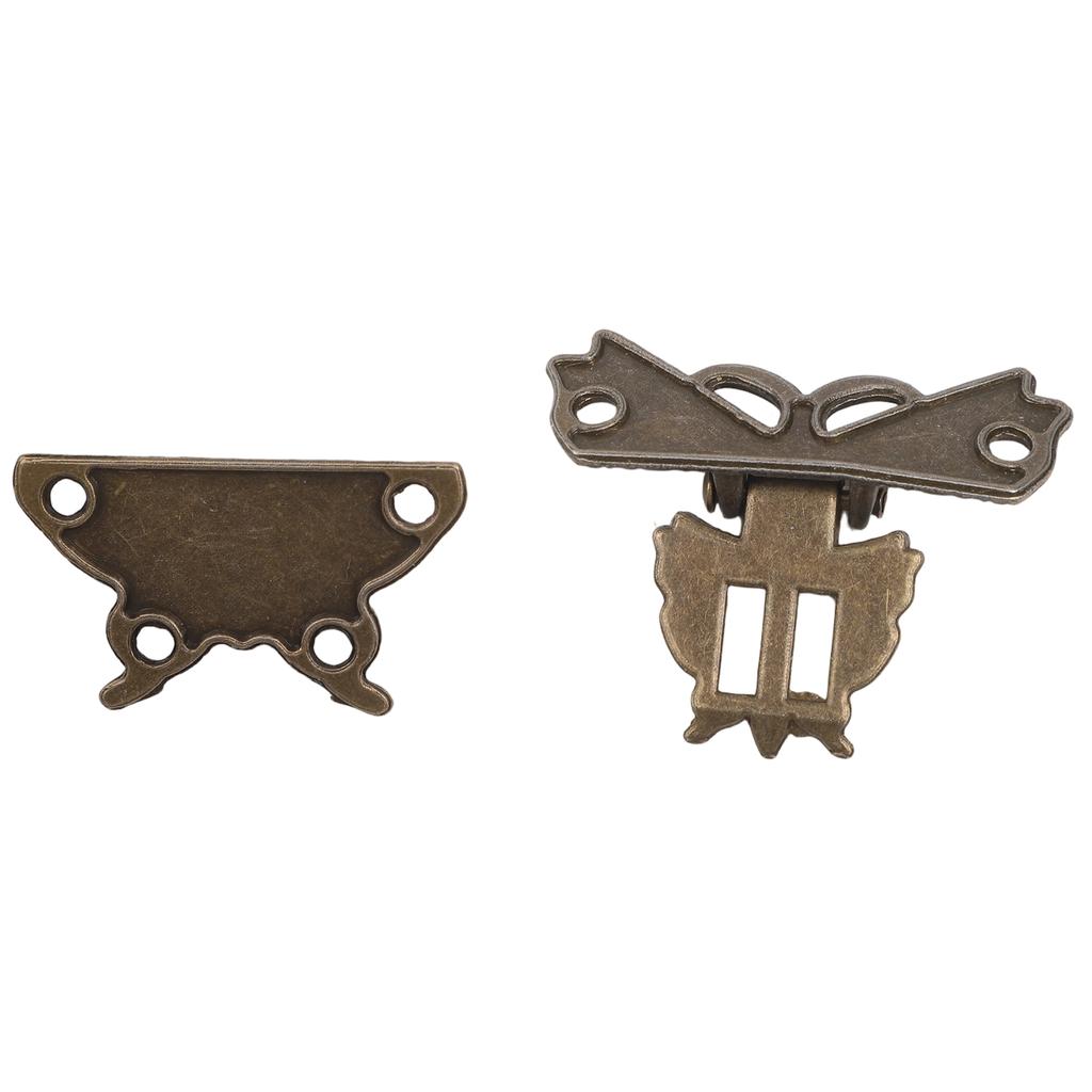Home Decoration 5.9*5.4cm Alloy Lock Buckle Antique Butterfly Padlock Hardware Craftsmanship Detail High-quality Alloy