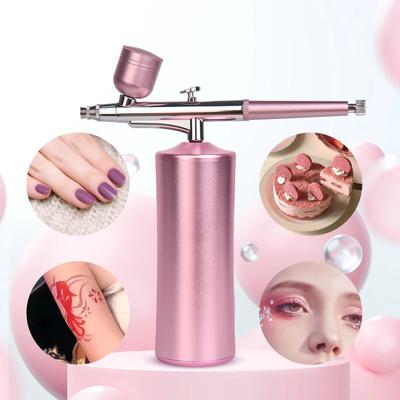 Rechargeable Airbrush Kit With Compressor Sprayer Gun Portable Manicure Makeup DIY Painting Tattoo Craft Cake Nano Mist Sprayer