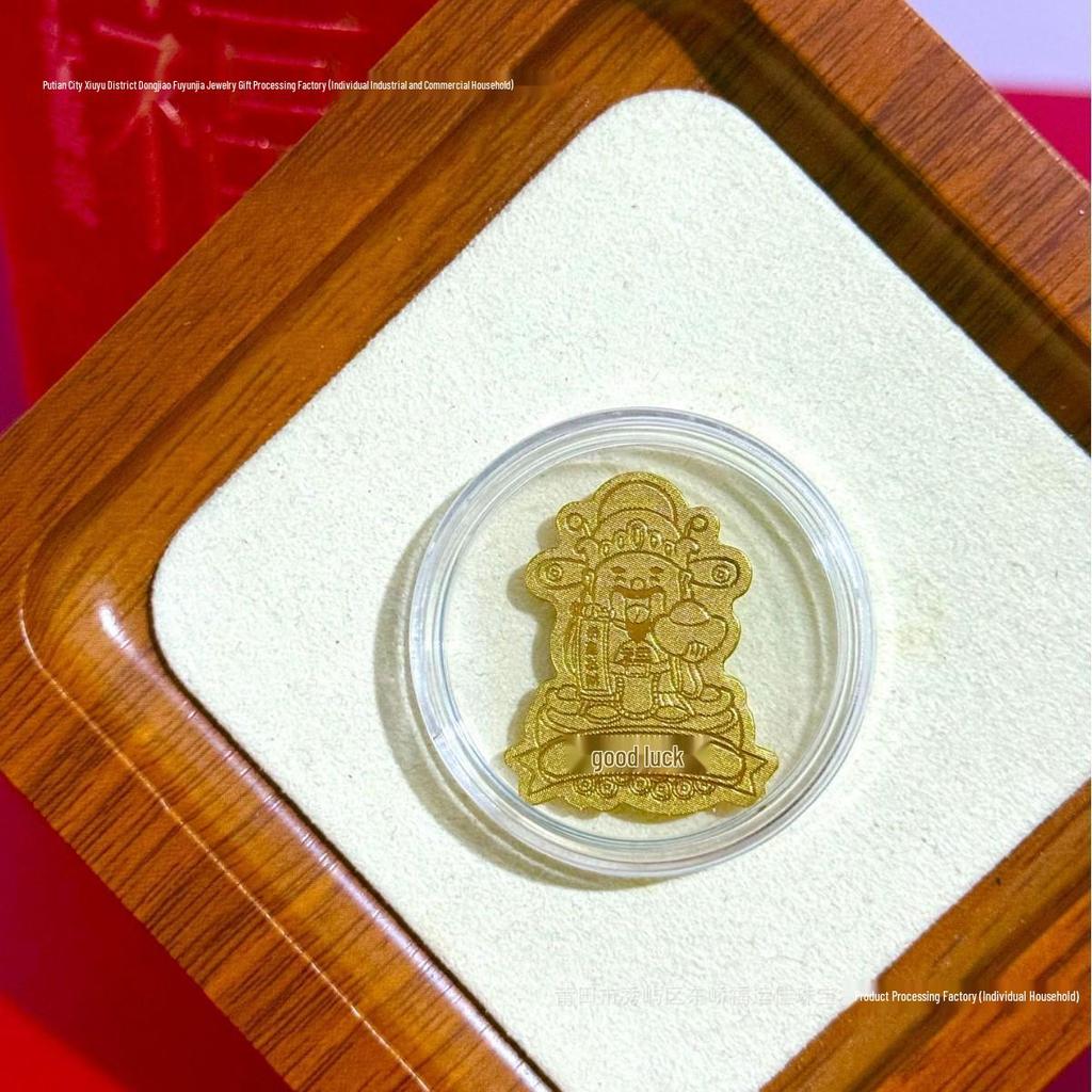 Pure Gold 999 Horse Year Phone Sticker for Wealth and Health - Popular Douyin Live Seller