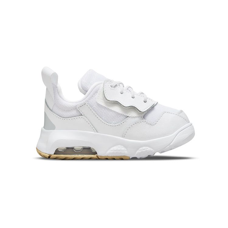 Jordan MA2 Synthetic Leather Round Toe Lace-Up Slip-Resistant Durable Low-Top Walker Shoes Baby Shoes White CW6596-102