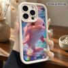 Phone Case: 2D Flat Design Suitable for iPhone 18 17 16 15 14 13 Pro Stepped Protective Case, Underwater Fantasy Scene, Christmas and Halloween Gift