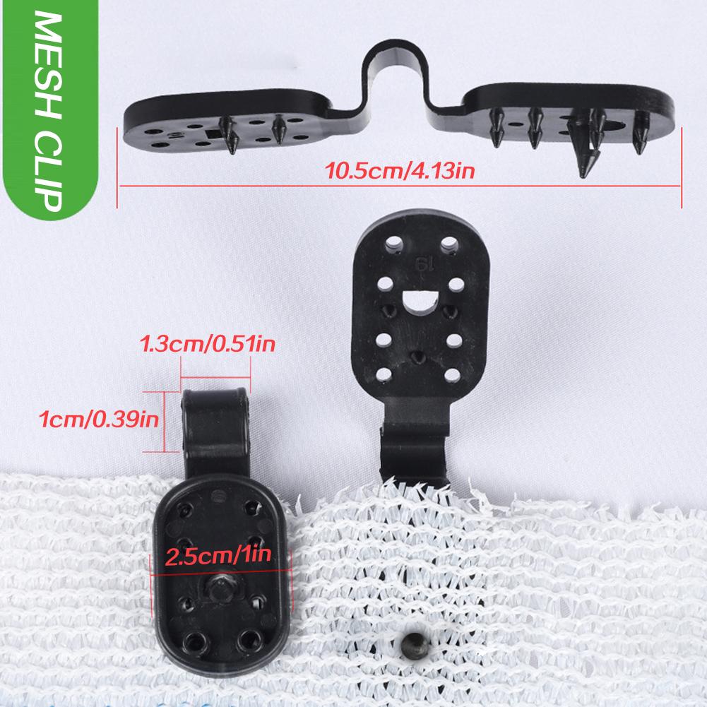 50/100PCS Shade Cloth Clips Shade Fabric Clamps Grommets For Net Mesh Cover Sunblock Fabric In Garden Backyard Greenhouse Fixer
