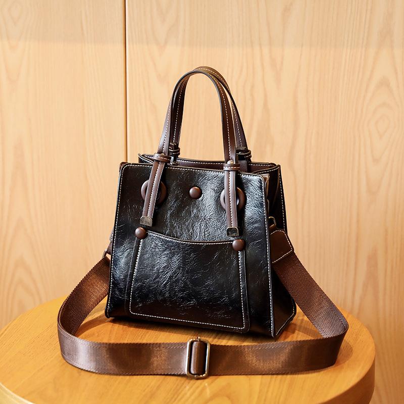 

Ретро женская сумка Простая сумка-тоут Популярная новая сумка через плечо Городская женская сумка для всего