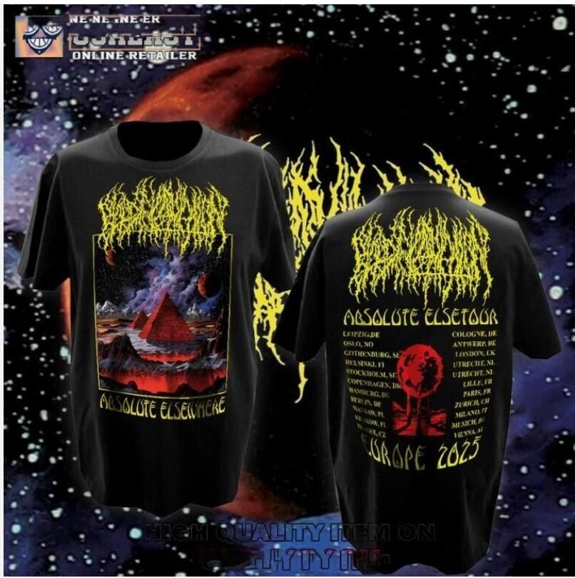 

Blood Incantation Absolute Elsewhere Tour 2025 T-Shirt All Size Unisex T-Shirt L