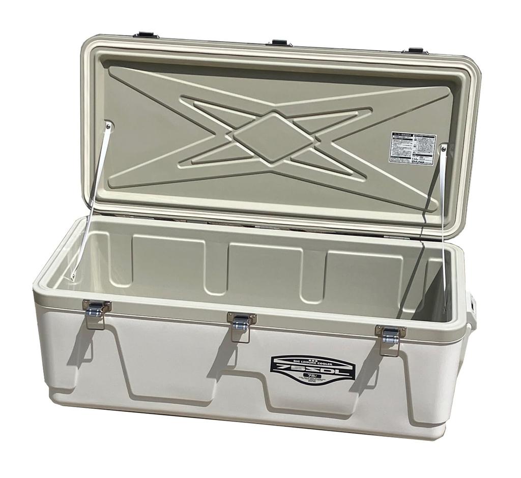 Hidekazu Cooler Box Duża chłodziarka rekreacyjna 75SDL Biała (SHU-WA)