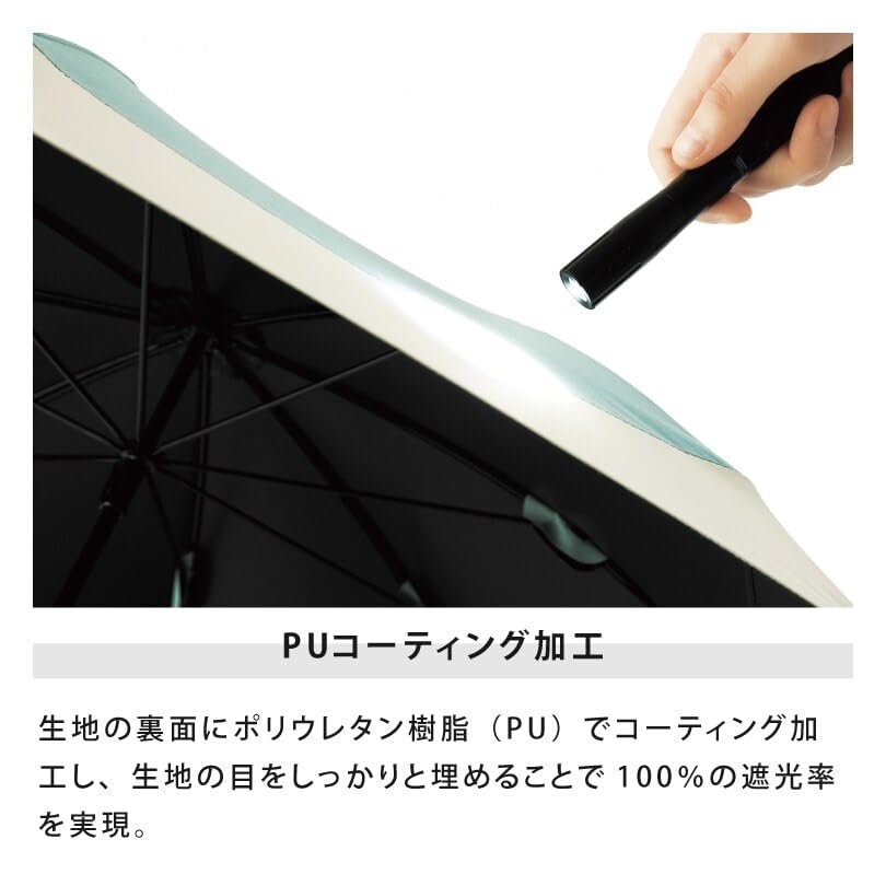PU Outing Cat Mini Folding White [BECUSE] Umbrella/Parasol