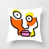 Abstract Emoticon Pattern Pillowcase Car Ornaments Office Living Room Home Pillowcase