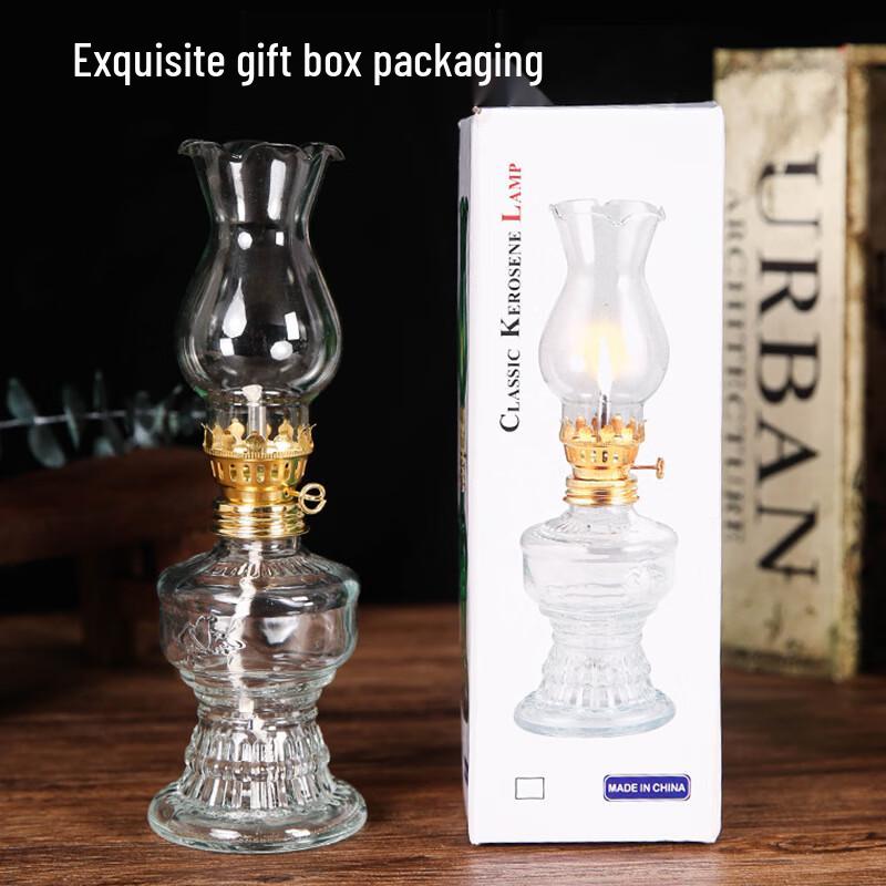 Retro Glass Kerosene Table Lamp