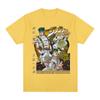 Anime Jojo Bizarre Adventure Rohan Kishibe T-Shirts Unisex Damen Sommer Freizeit Baumwolle Neu Kurze Ärmel Übergroßes Oberteil Streetwear