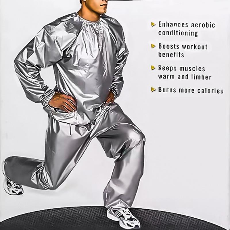 Unisex PVC Sauna Suit for Weight Loss, Fitness & Fat Burning