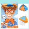 Sombrero Blippi Tema de Disfraces Cosplay Infantil Accesorios para Fiesta de Cumpleaños Ajustable Y Amigable con la Piel
