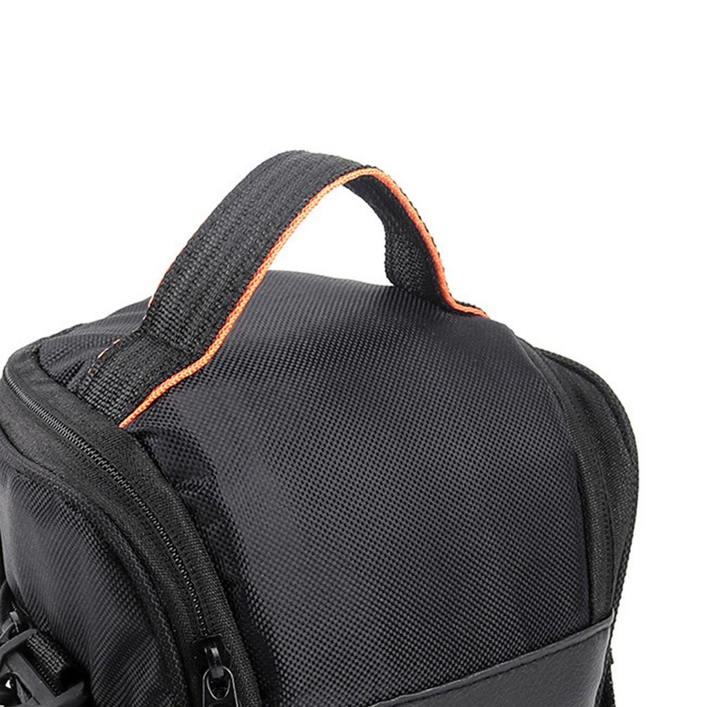 DSLR SLR Mirrorless Camera Bag Waterproof Camera Shoulder Bag for Photographers Black