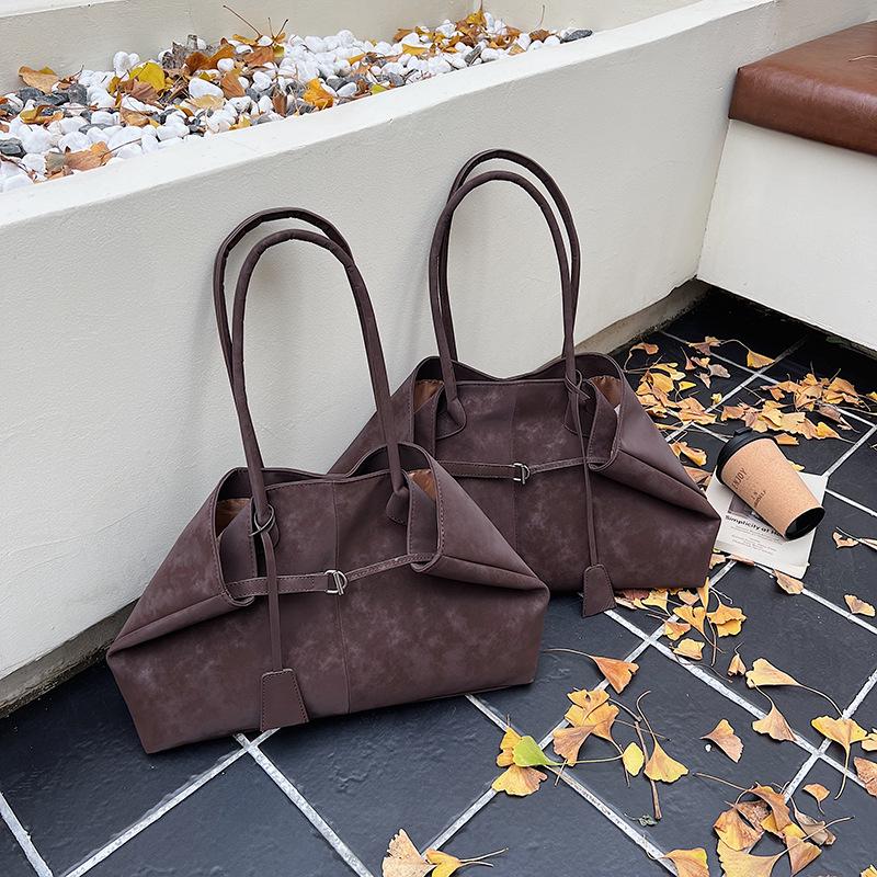 Cross2025 Winter Versatile Women s Handbag - Lazy Style, Large Capacity Shoulder & Commute Tote Bag Small кофейный